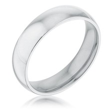 New 5 mm Stainless Wedding Band 