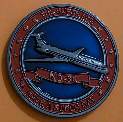 Challenge Coin American Airlines Super 80