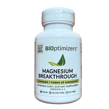 Bioptimizers Magnesium Breakthrough all 7 essential forms - 60 capsules 250mg ea
