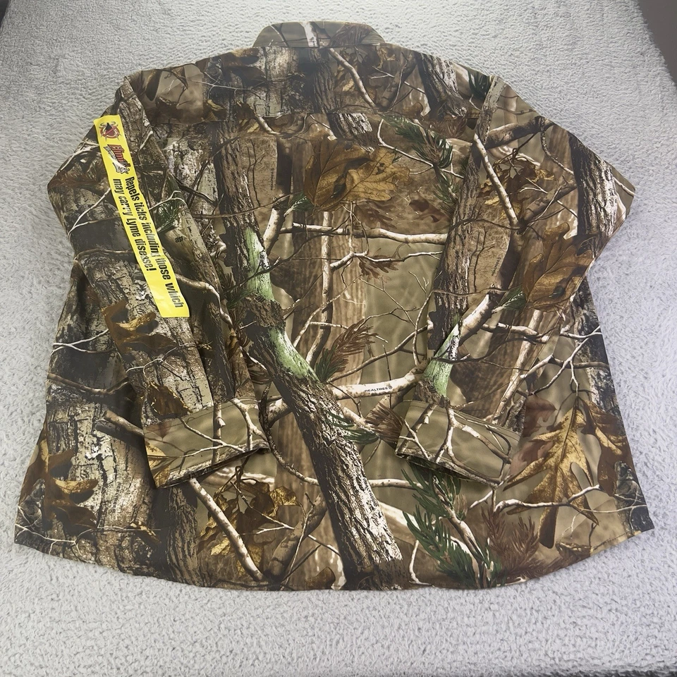 Gamehide Hunting Shirt Mens XL Real Tree AP Camo Insect Shield Button Outdoors - Image 2 of 4