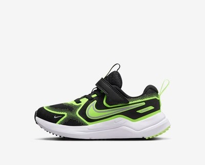 Nike Cosmic Runner PSV Slip On Kids Shoes Black Volt Grey Sz 11c HM4400-005 New