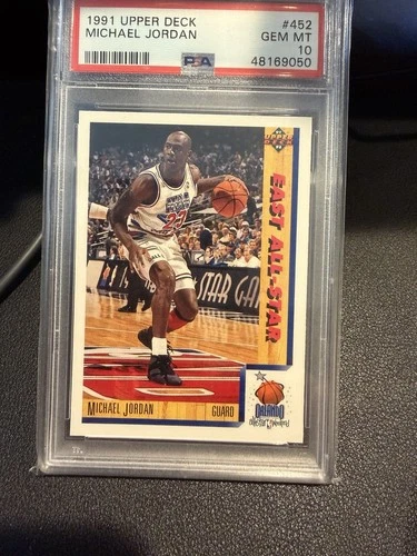 1991 Upper Deck All-Star Michael Jordan #452 Chicago Bulls (HOF) PSA 10 GEM MT