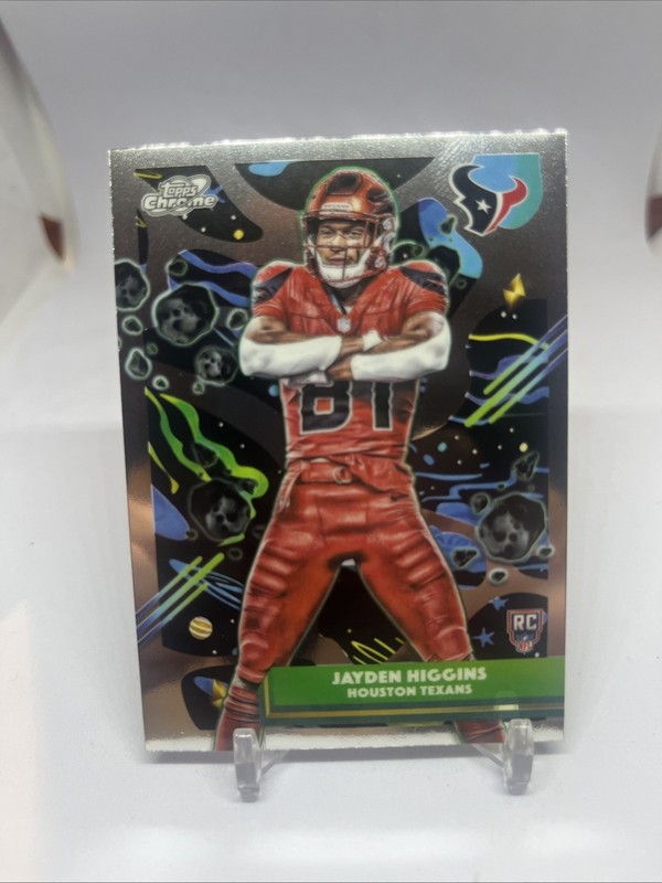 2025 Topps Cosmic Chrome Jayden Higgins RC #140 - Houston Texans