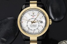 Rolex Sky-Dweller 326933 Oyster Band Black PVD/DLC Coated 18K Two Tone Watch 4