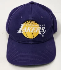 Vintage Los Angeles Lakers Youngan The G Cap Plain Logo Snapback Hat Cap NBA