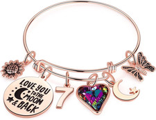 Ursteel Birthday Gifts for Women Girls Bracelet, Birthday Charm Bracelets 10Th 2