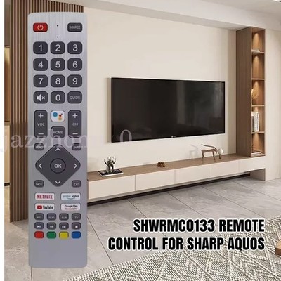 Ersatz Fernbedienung SHW/RMC/0133 SHWRMC0133 für Sharp Smart TV ohne Sprachfunktion