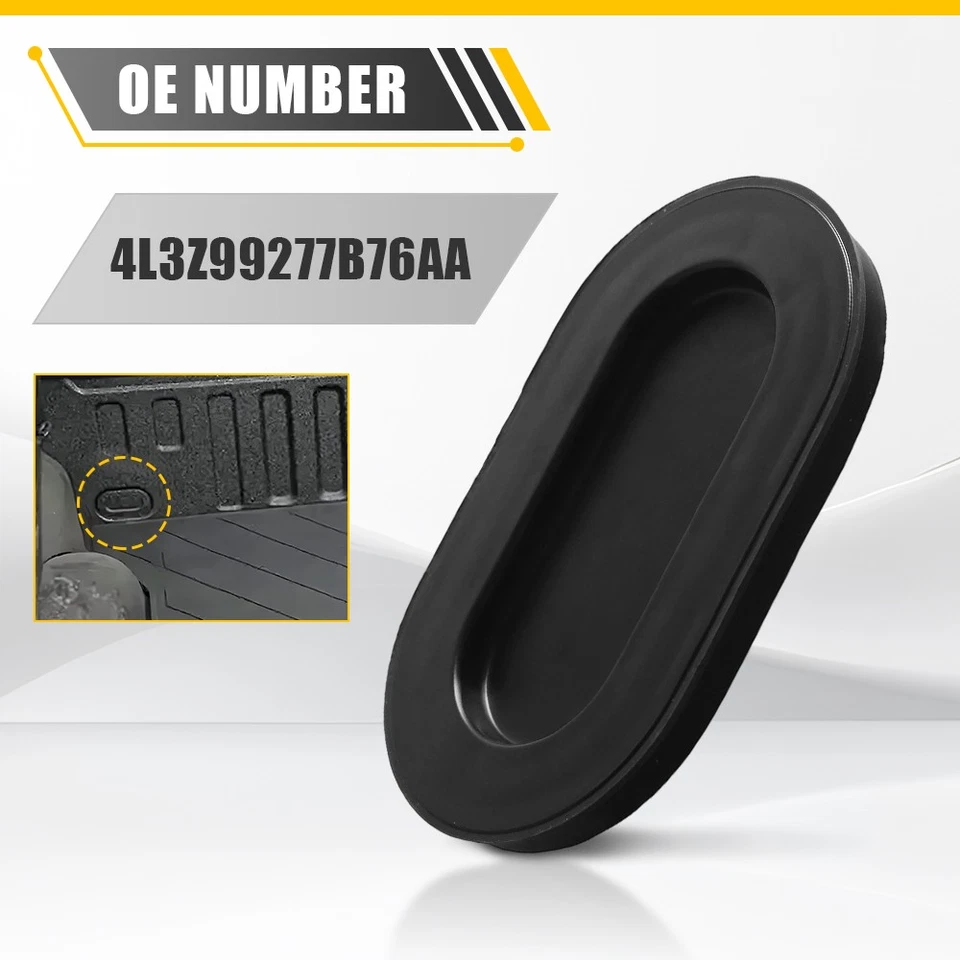 Tapa de cubierta de drenaje de enchufe ovalado de cama para Ford F-350 Super Duty 17-18 4L3Z99277B76AA Foto 3 de 4