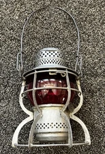 Armspear New York 1925 Embossed Globe Etched G.N.R.Y Great Northern Railway Red