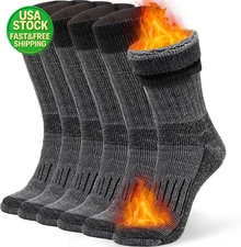 Warm Thermal Wool Socks for Winter Moisture Wicking Breathable Boot Socks
