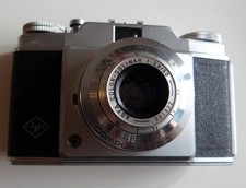 Agfa Silette Compur-Rapid-Color-Solinar 2,8/50-Belichtungsmesser und Blitzlicht