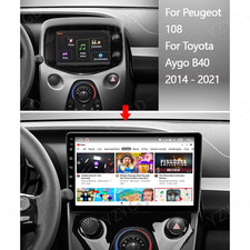 For Peugeot 108 For Toyota Aygo B40 14-21 Android Stereo Radio Carplay Navi Gps