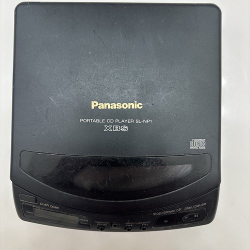 Vintage Panasonic SL-NP1 XBS Portable CD Player 1990 Works!