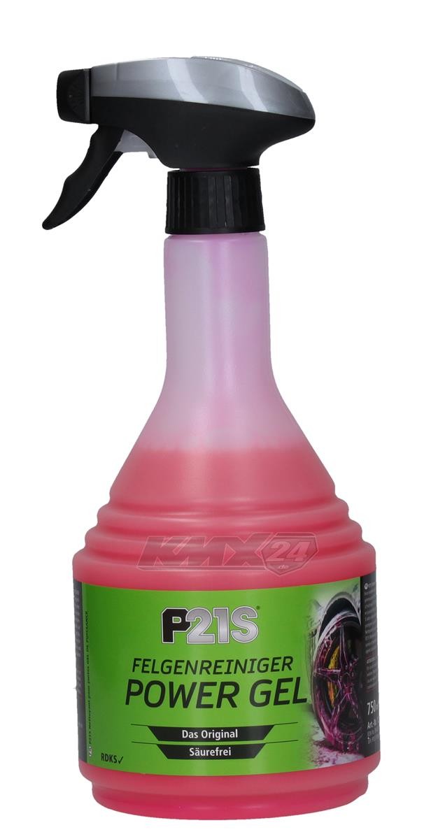 P21S Wheel Cleaner Power Gel 750ml Spray Bottle With Active Indicator