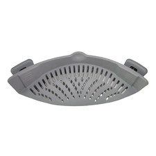 Escurridor universal de silicona para olla con clip para cocina olla colador antiderrames
