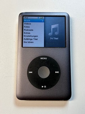 Apple iPod classic 6. 7. Generation 6g 7g schwarz grau (120GB) 128GB Flash A1238