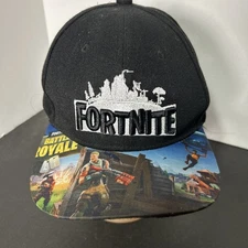 Fortnite Black Embroidery Gamer Graphic Snapback baseball cap hat Battle Royale