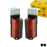 2X Umrissleuchte 12V 24V Begrenzungsleuchte Positionsleuchte Rot AnhäNger Hella