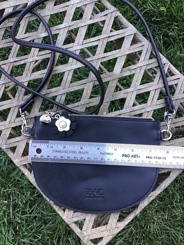 Zac Posen Black Leather Small Shoulder Crossbody Handbag *STUNNING* - Picture 6 of 7