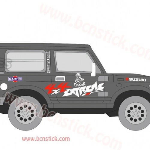 Kit Laterales Vinilos Pegatinas Decal Stickers Coche 4x4 Suzuki Samurai Extreme - Imagen 2 de 6