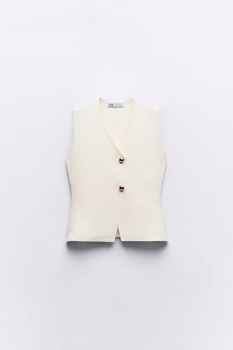 Knitted Vest Top Pleated, Spliced High-waisted Skirts Set Skirt Suits - Picture 25 of 29