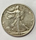 1934-S Walking Liberty Half Dollar, High Grade AU+, Toned and Choice