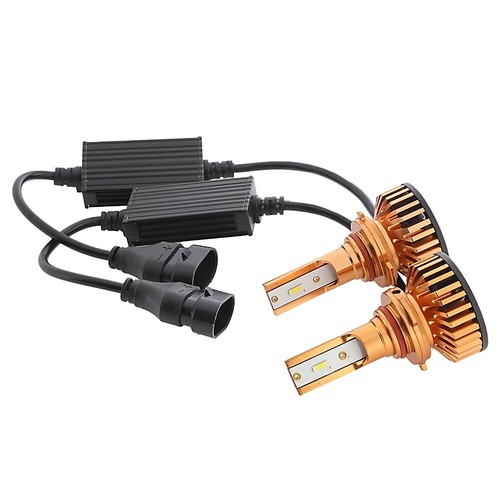AUXBEAM LED Headlight Bulbs Kit 9005 9006 Hi/Low Beam Bright White 52W 10000LM - Imagen 10 de 15