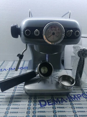 Macchina da caffe' espresso ARIETE 1389 A macinato e cialda retro' vintage silve