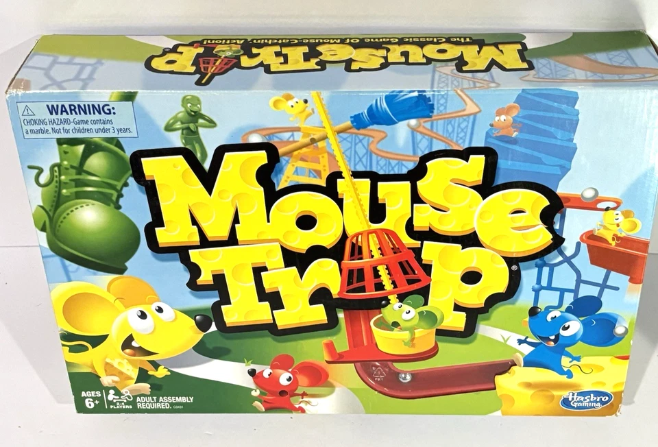 Hasbro Mouse Trap Board Game Hasbro Mensa for Kid Classic - New - Image 2 of 4