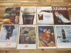 Lot of 8 Original Vintage Print Ad Ads 1940s-60s Coca-Cola Soda RARE L2