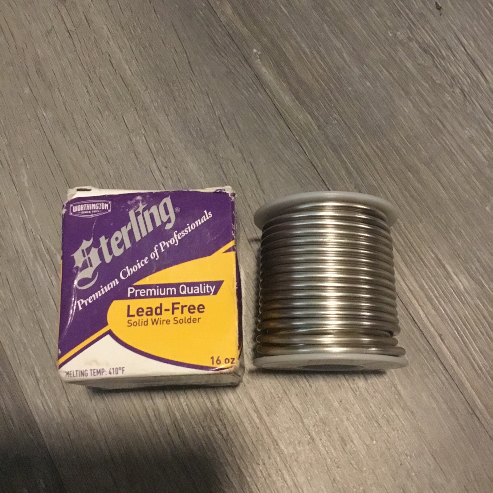 Worthington 331755 Sterling Lead Free Wire Solder 1 Count 16 Oz 