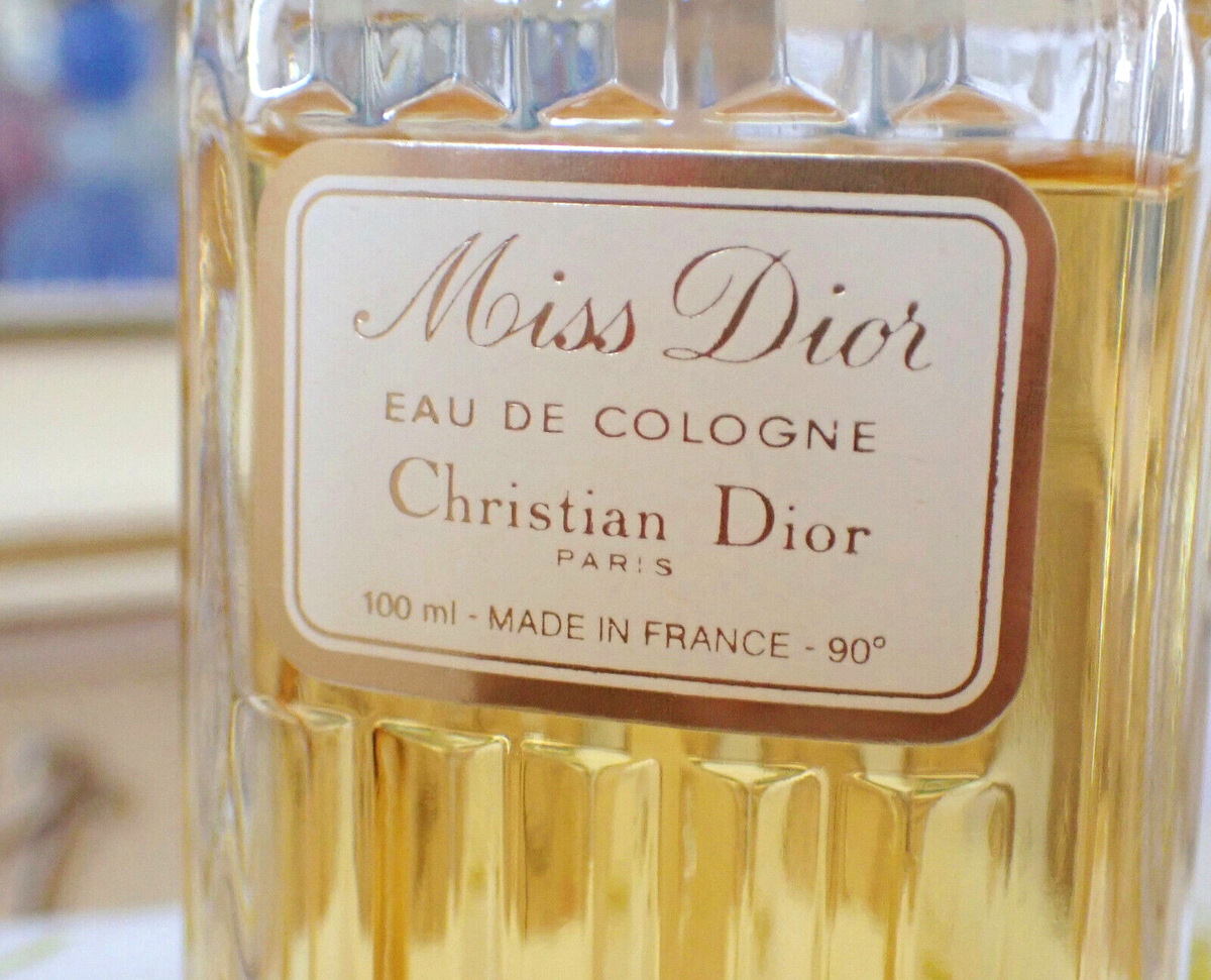 VTG 1970s Christian Dior MISS DIOR EDC Eau de Cologne 90° 3.4 Oz