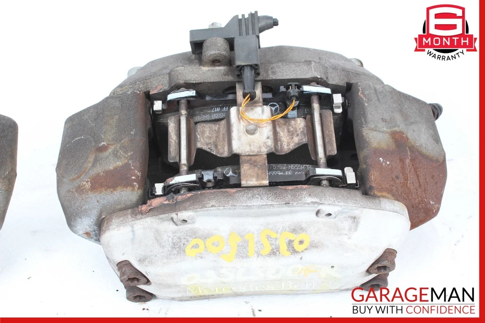 Комплект из 4 передних и задних тормозных суппортов 00-06 Mercedes R230 SL500 S500 - Изображение 2 из 4