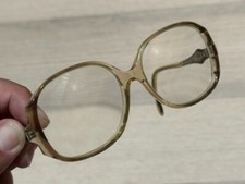 Vintage 50's Pathway Bronzetone Clear Gold Like Eyeglasses Frame Womens