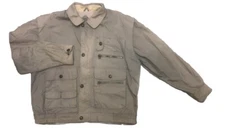 Woolrich Jacket Men’s L Beige Lightweight Vented Fieldstone Bomber Vintage