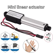 DC 12V Small Mini Micro Linear Actuator 0.4" 0.8" 1.2" 2" 4" 6" 8"Stroke TV lift