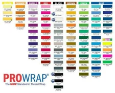 CFS-A Prowrap Colorfast Size A 100yd Spool Brown/Green/Blue/Neon Colors