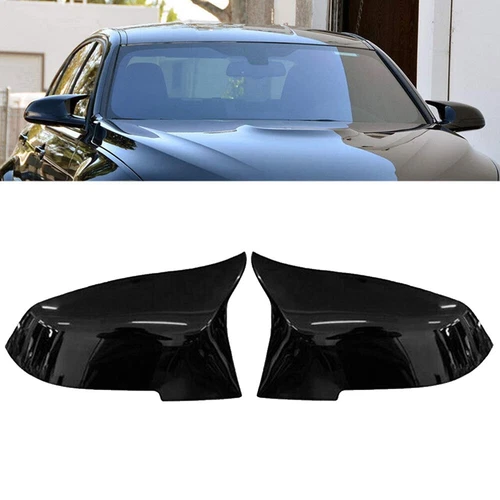 Paar Glänzend Spiegelkappen Gehäuse Schwarz Für BMW F20 F21 F22 F30 F31 F32 F33 - Bild 12 von 13