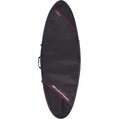 Ocean & Earth Compact Day Black/Red Fish Surfboard Bag Fits 1 Board 24.5'' x 7'8''