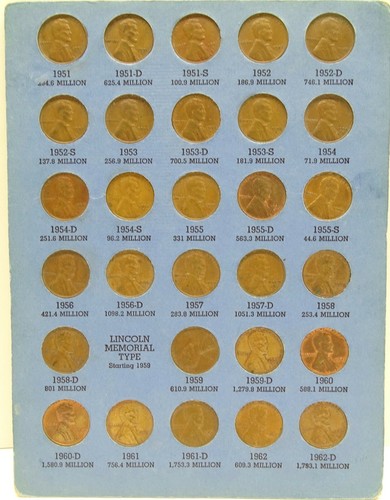 Lincoln Head Cent Collection Starting 1941-1974 FREE SHIPPING - Picture 4 of 5