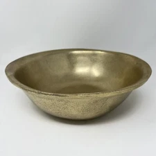 Cravings By Chrissy Teigen 10 Inch Rough Aluminum Bowl in Champagne Gold 
