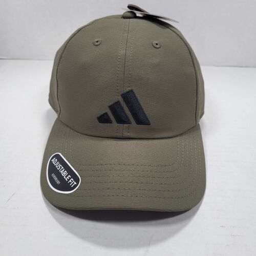 Adidas Men's Golf Relaxed 2 Strapback Hat Olive Green Adjustable Aeroready
