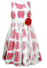 SWEET HEART ROSE GIRLS FLORAL TULLE DRESS  Size 4