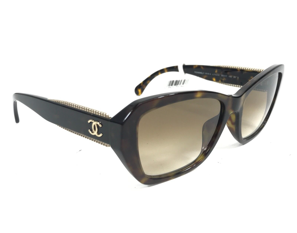 CHANEL サングラス 55016 ブラウンレンズ Chanel Sunglasses 5516-A c.714/51 Tortoise Gold Asian Fit Frames w