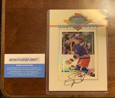 1993-94 Topps Stadium Club Master Photo Adam Graves #6 Autographed With COA