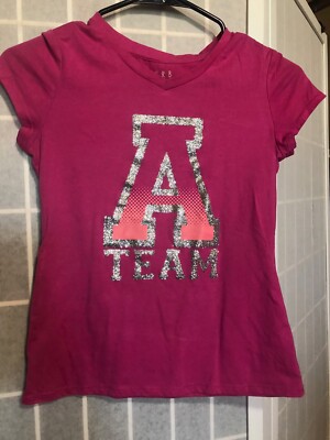 CRB Girls Pink Short Sleeve T-Shirt 10/12 ''A TEAM''