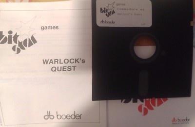 Warlocks Quest (Eire, 1991) Commodore C64 Diskette + Manual 100% ok