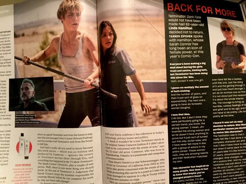 Terminator Dark Fate Cineplex Magazine Arnold Schwarzenegger Linda Hamilton New - Bild 3 von 4