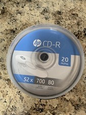 HEWLETT PACKARD CD-R 52x 700 MB/ 80min 20PK Spindle HP Invent New Sealed
