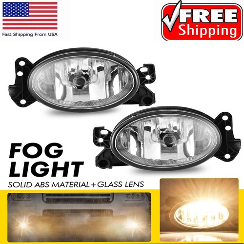 Clear Fog Light Pair For 2010-2013 Buick LaCrosse - DOT/SAE Halogen Replacement